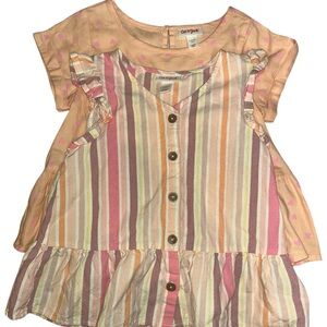 NWOT Cat & Jack Pink and Orange Kids Blouses